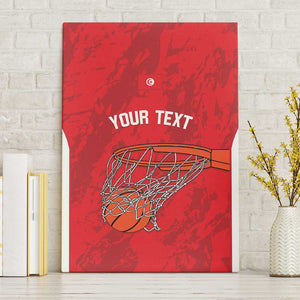 Afro Basketball Custom Tunisia Canvas Wall Art Go Champions Eagles of Carthage - African Pride