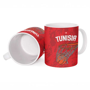 Tunisia Basketball Custom Ceramic Mug Go Champions Eagles of Carthage