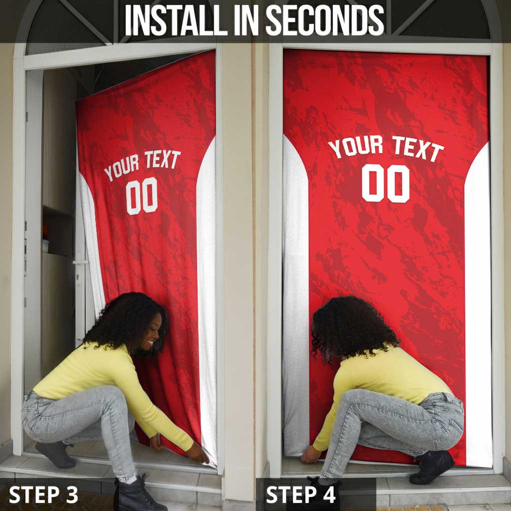 Tunisia Basketball Custom Door Cover Go Champions Eagles of Carthage