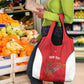 Afro Basketball Custom Tunisia Grocery Bag Go Champions Eagles of Carthage - African Pride