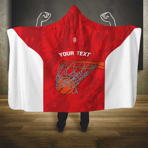 Afro Basketball Custom Tunisia Hooded Blanket Go Champions Eagles of Carthage - African Pride
