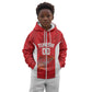 Afro Basketball Custom Tunisia Kid Hoodie Go Champions Eagles of Carthage - African Pride