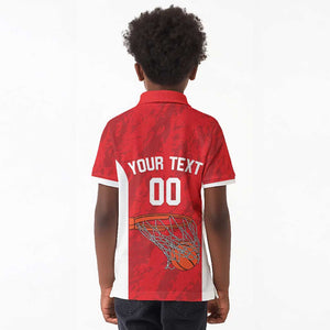 Afro Basketball Custom Tunisia Kid Polo Shirt Go Champions Eagles of Carthage - African Pride
