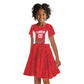 Afro Basketball Custom Tunisia Kid Short Sleeve Dress Go Champions Eagles of Carthage - African Pride