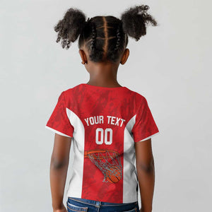 Afro Basketball Custom Tunisia Kid T shirt Go Champions Eagles of Carthage - African Pride