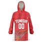 Afro Basketball Custom Tunisia Kid Wearable Blanket Hoodie Go Champions Eagles of Carthage - African Pride