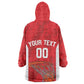 Afro Basketball Custom Tunisia Kid Wearable Blanket Hoodie Go Champions Eagles of Carthage - African Pride