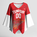 Tunisia Basketball Custom Kimono Sleeve Blouse Go Champions Eagles of Carthage