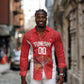 Afro Basketball Custom Tunisia Long Sleeve Button Shirt Go Champions Eagles of Carthage - African Pride