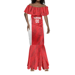 Afro Basketball Custom Tunisia Mermaid Dress Go Champions Eagles of Carthage - African Pride