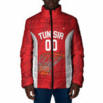 Tunisia Basketball Custom Padded Jacket Go Champions Eagles of Carthage