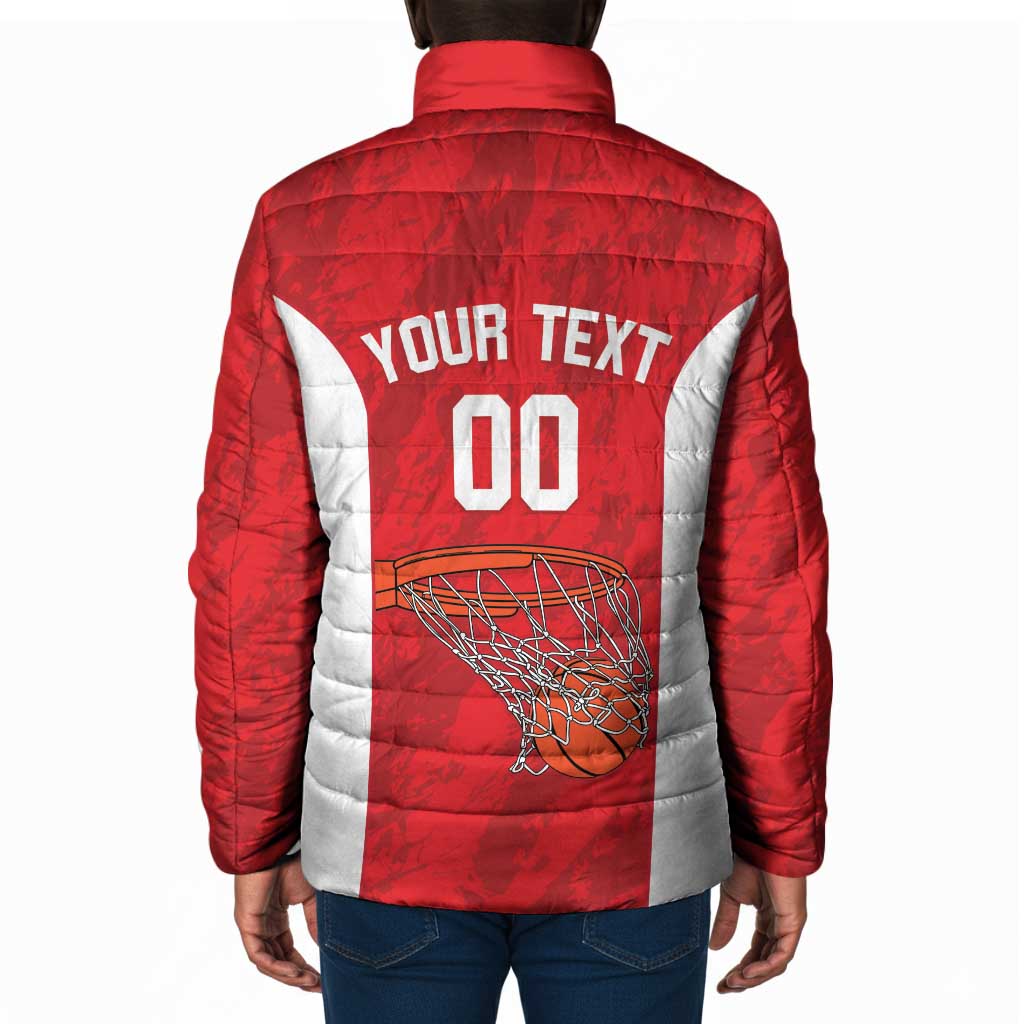 Tunisia Basketball Custom Padded Jacket Go Champions Eagles of Carthage