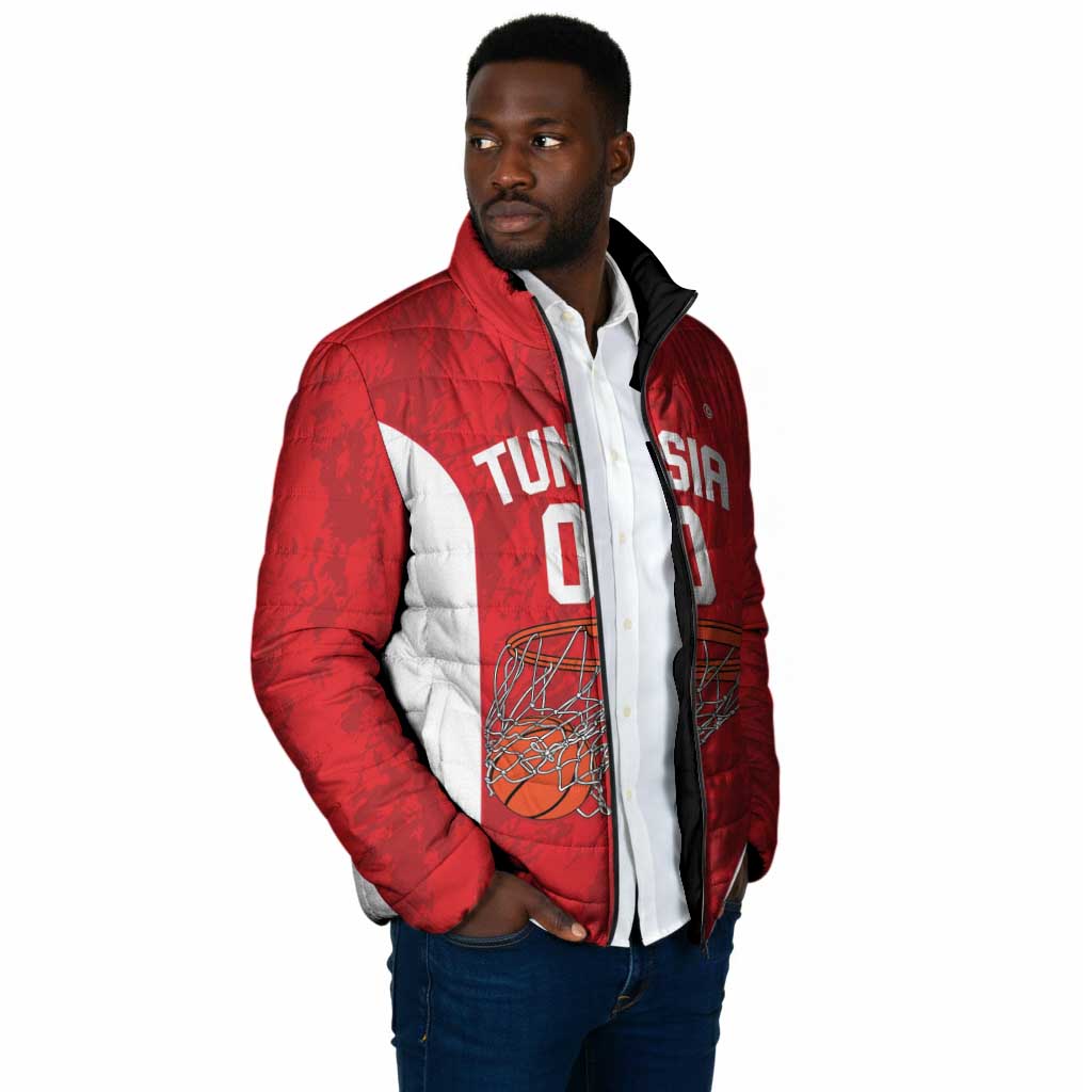 Tunisia Basketball Custom Padded Jacket Go Champions Eagles of Carthage