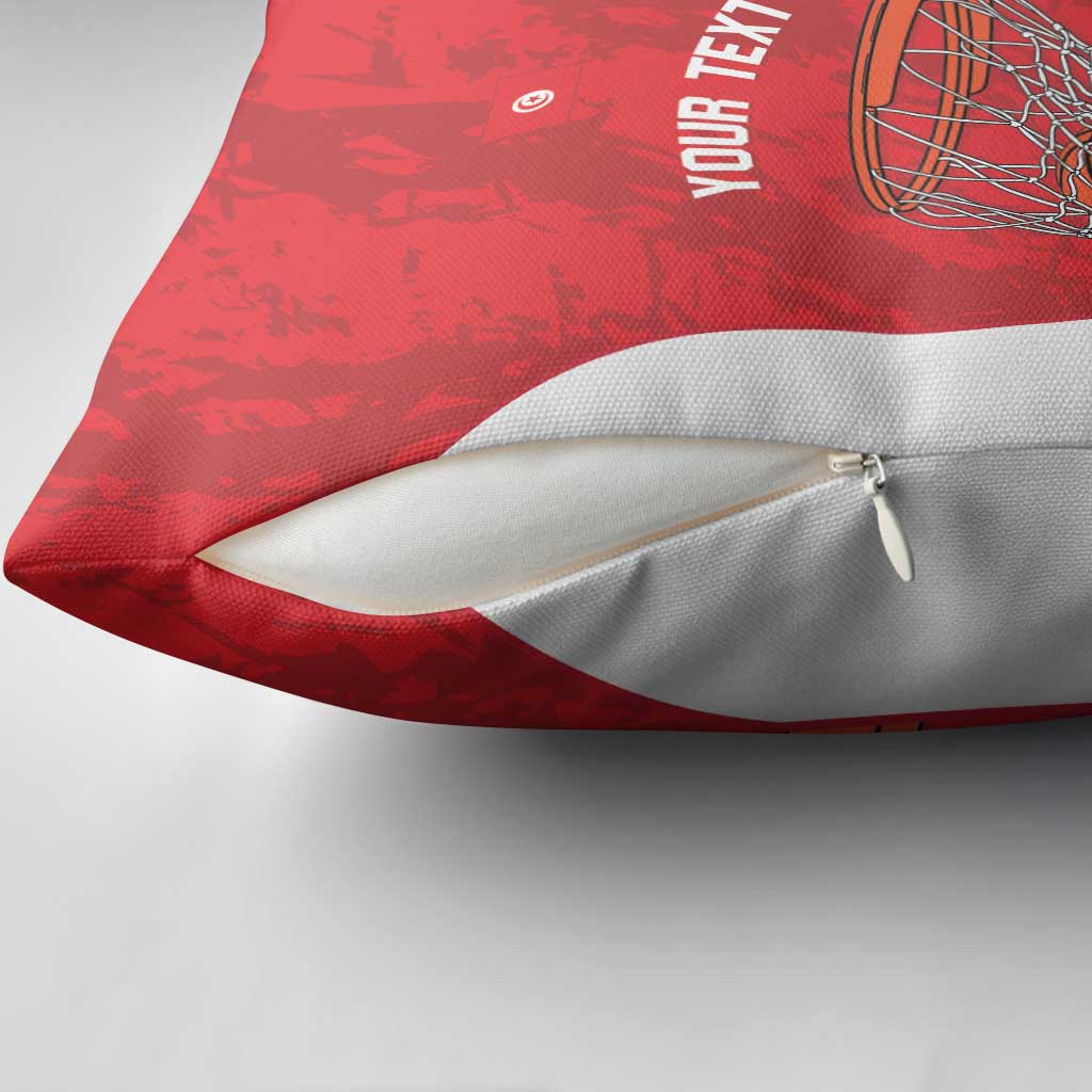 Tunisia Basketball Custom Pillow Cover Go Champions Eagles of Carthage