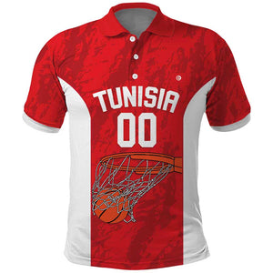 Afro Basketball Custom Tunisia Polo Shirt Go Champions Eagles of Carthage - African Pride