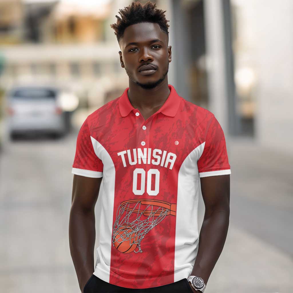 Afro Basketball Custom Tunisia Polo Shirt Go Champions Eagles of Carthage - African Pride