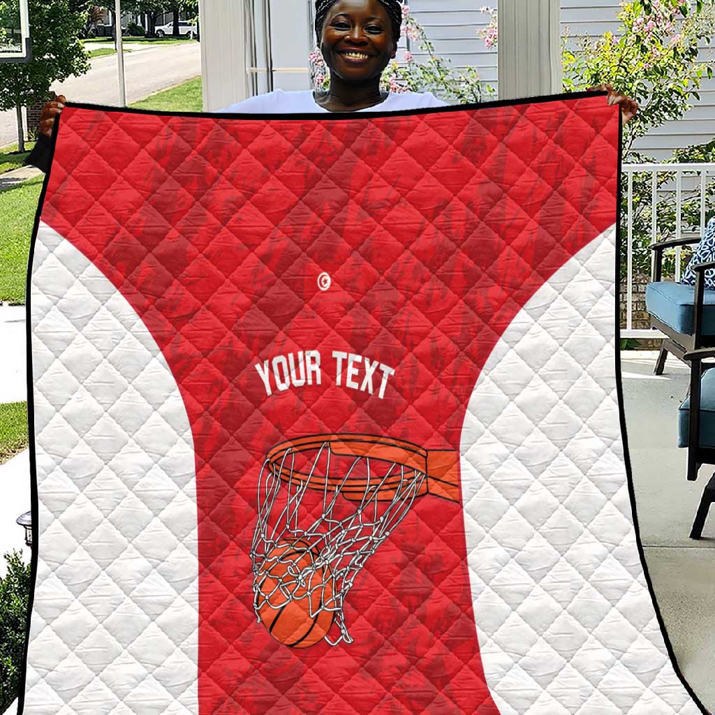 Afro Basketball Custom Tunisia Quilt Go Champions Eagles of Carthage - African Pride