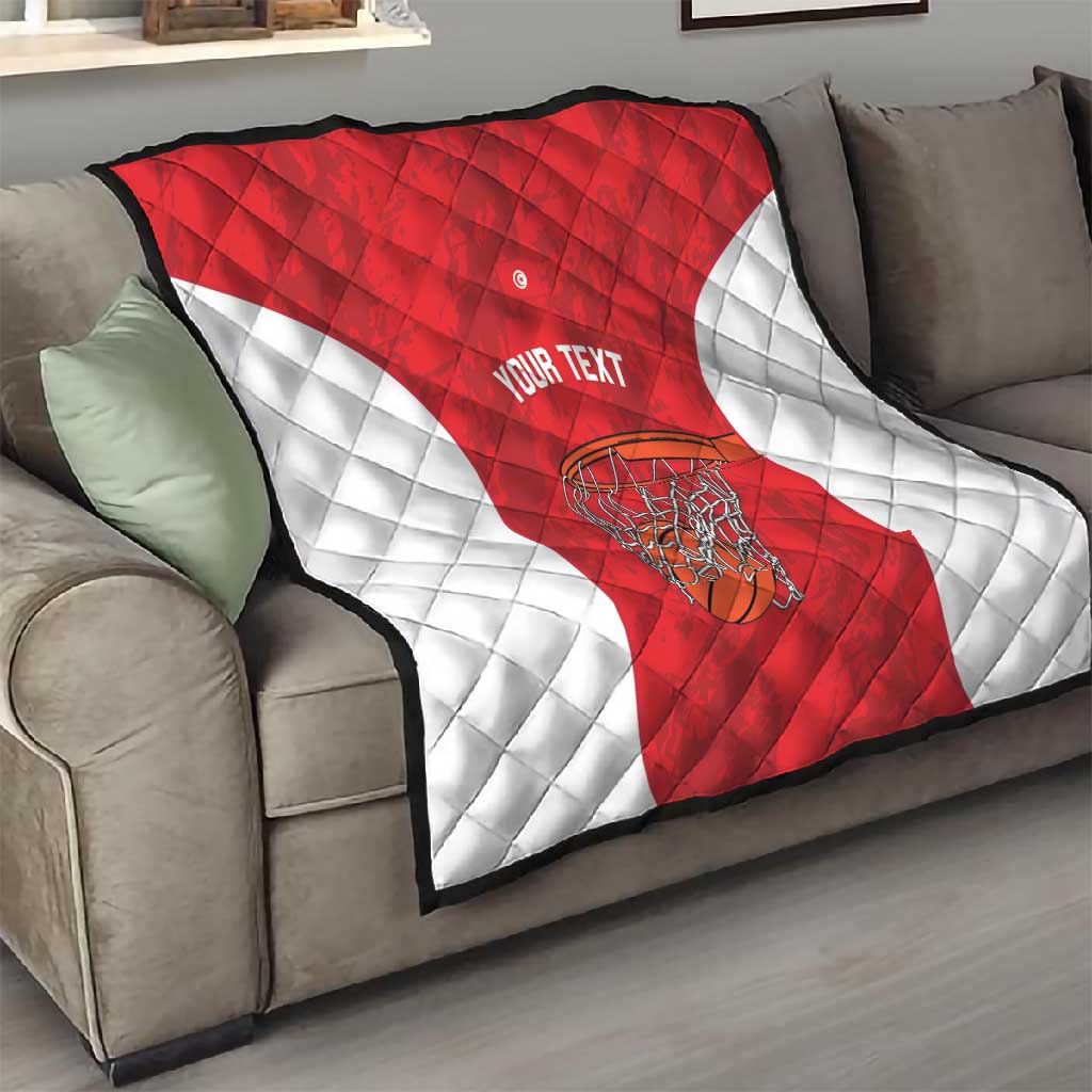Afro Basketball Custom Tunisia Quilt Go Champions Eagles of Carthage - African Pride