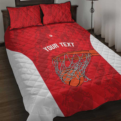 Afro Basketball Custom Tunisia Quilt Bed Set Go Champions Eagles of Carthage - African Pride