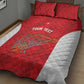 Afro Basketball Custom Tunisia Quilt Bed Set Go Champions Eagles of Carthage - African Pride