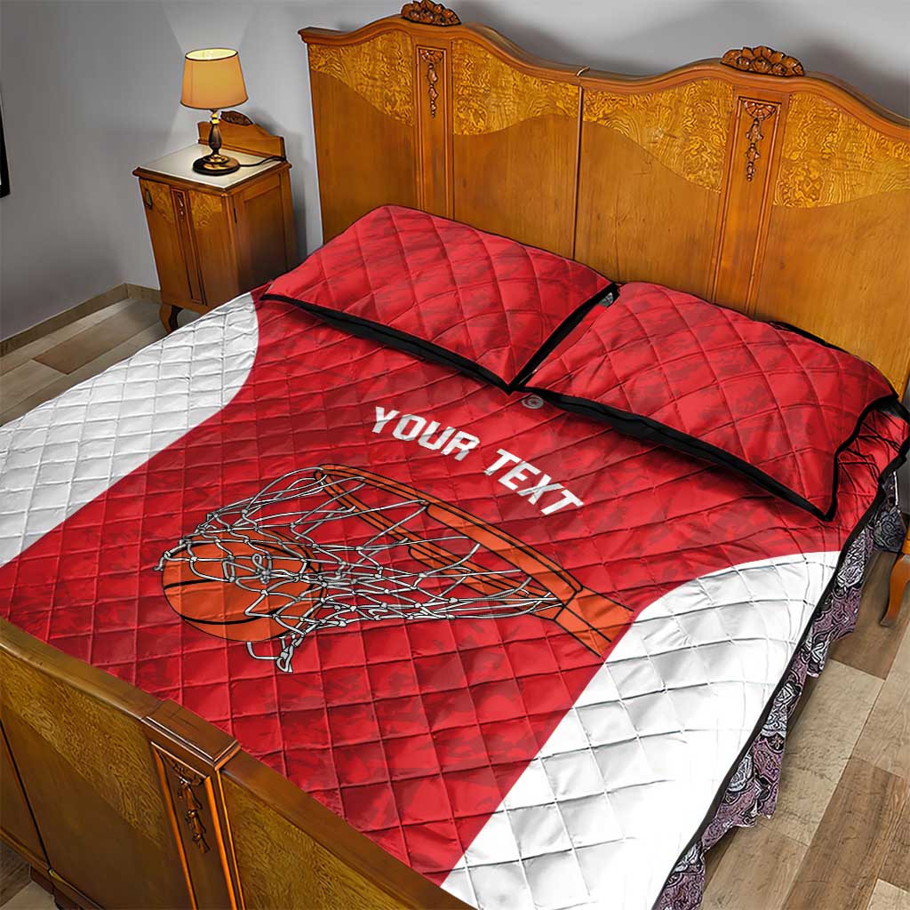 Afro Basketball Custom Tunisia Quilt Bed Set Go Champions Eagles of Carthage - African Pride