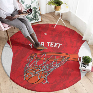 Afro Basketball Custom Tunisia Round Carpet Go Champions Eagles of Carthage - African Pride