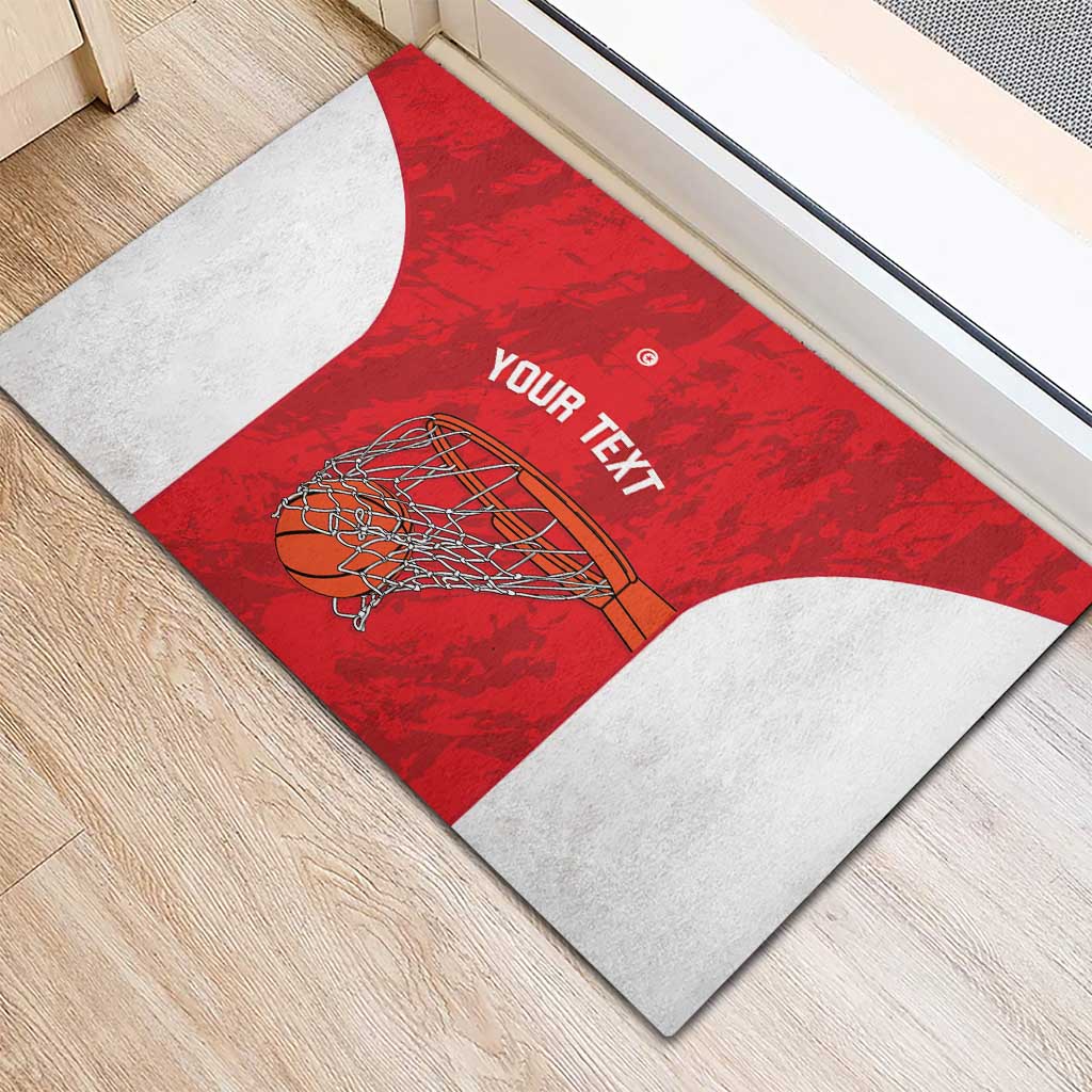 Afro Basketball Custom Tunisia Rubber Doormat Go Champions Eagles of Carthage - African Pride