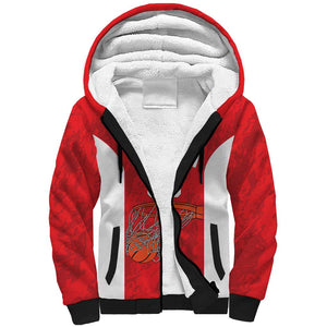 Afro Basketball Custom Tunisia Sherpa Hoodie Go Champions Eagles of Carthage - African Pride