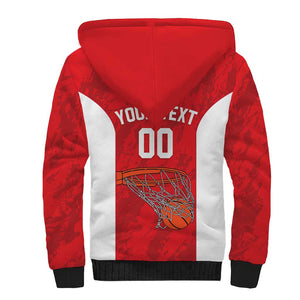 Afro Basketball Custom Tunisia Sherpa Hoodie Go Champions Eagles of Carthage - African Pride