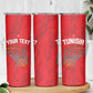Afro Basketball Custom Tunisia Skinny Tumbler Go Champions Eagles of Carthage - African Pride