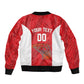 Afro Basketball Custom Tunisia Sleeve Zip Bomber Jacket Go Champions Eagles of Carthage - African Pride