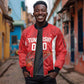 Afro Basketball Custom Tunisia Sleeve Zip Bomber Jacket Go Champions Eagles of Carthage - African Pride