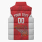 Tunisia Basketball Custom Sleeveless Puffer Jacket Go Champions Eagles of Carthage