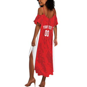Afro Basketball Custom Tunisia Summer Maxi Dress Go Champions Eagles of Carthage - African Pride