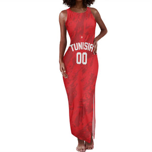 Afro Basketball Custom Tunisia Tank Maxi Dress Go Champions Eagles of Carthage - African Pride