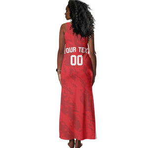 Afro Basketball Custom Tunisia Tank Maxi Dress Go Champions Eagles of Carthage - African Pride