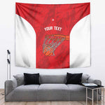 Afro Basketball Custom Tunisia Tapestry Go Champions Eagles of Carthage - African Pride