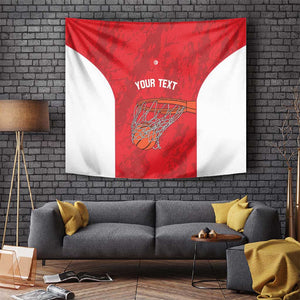 Afro Basketball Custom Tunisia Tapestry Go Champions Eagles of Carthage - African Pride