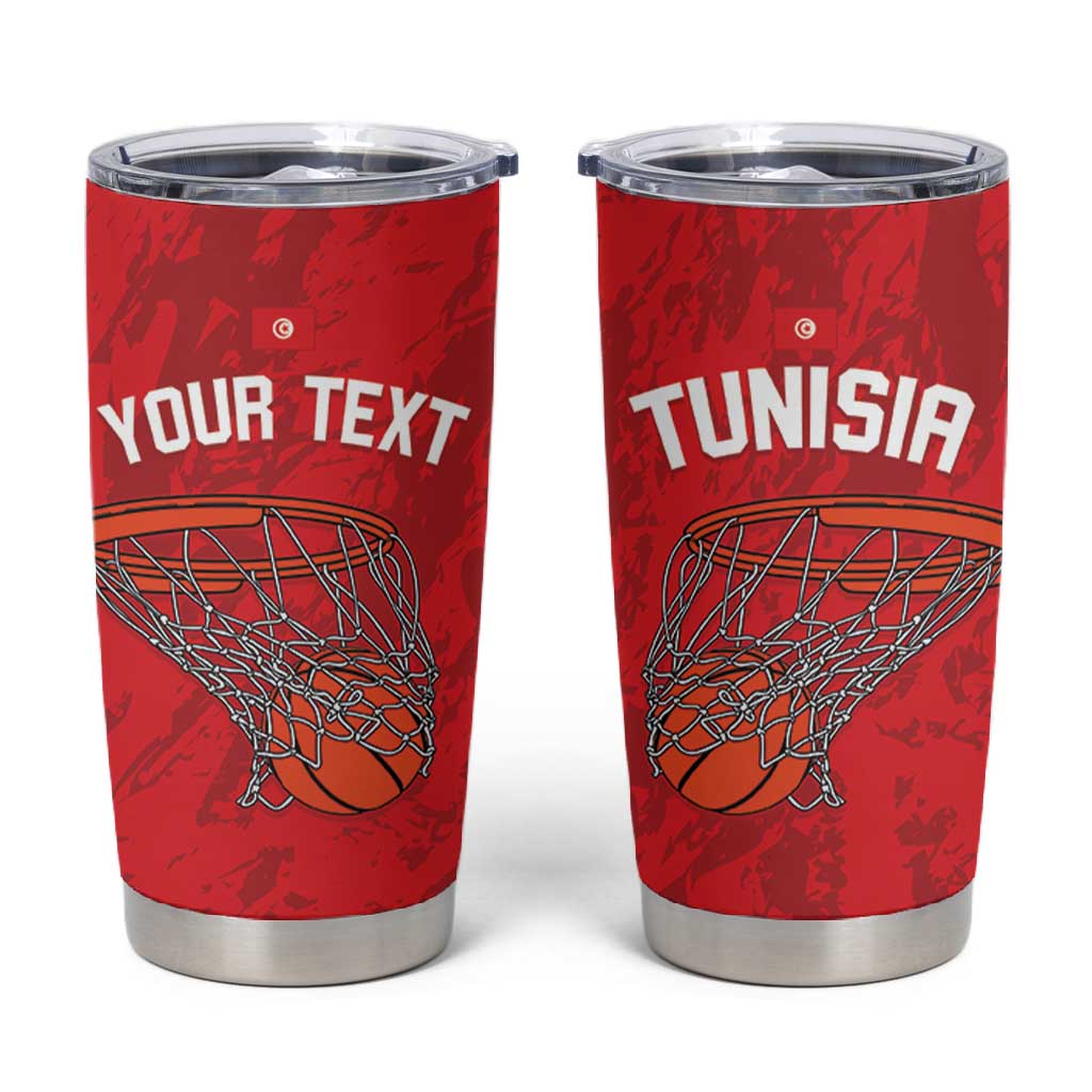Afro Basketball Custom Tunisia Tumbler Cup Go Champions Eagles of Carthage - African Pride