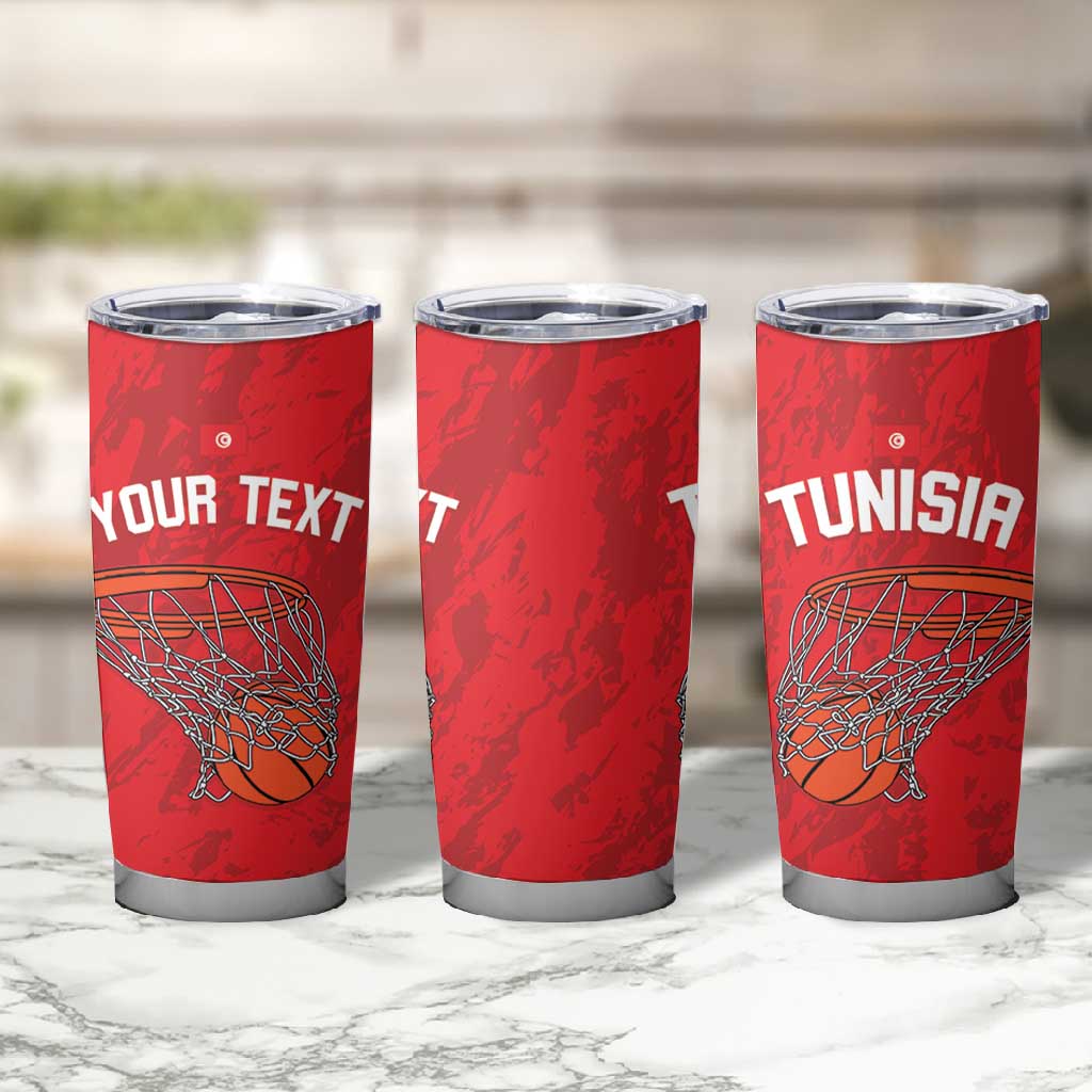 Afro Basketball Custom Tunisia Tumbler Cup Go Champions Eagles of Carthage - African Pride