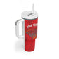 Afro Basketball Custom Tunisia Tumbler With Handle Go Champions Eagles of Carthage - African Pride