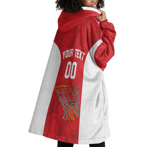 Afro Basketball Custom Tunisia Wearable Blanket Hoodie Go Champions Eagles of Carthage - African Pride