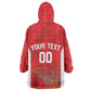 Afro Basketball Custom Tunisia Wearable Blanket Hoodie Go Champions Eagles of Carthage - African Pride