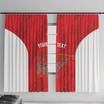 Afro Basketball Custom Tunisia Window Curtain Go Champions Eagles of Carthage - African Pride