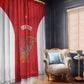 Afro Basketball Custom Tunisia Window Curtain Go Champions Eagles of Carthage - African Pride