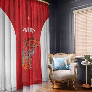 Afro Basketball Custom Tunisia Window Curtain Go Champions Eagles of Carthage - African Pride