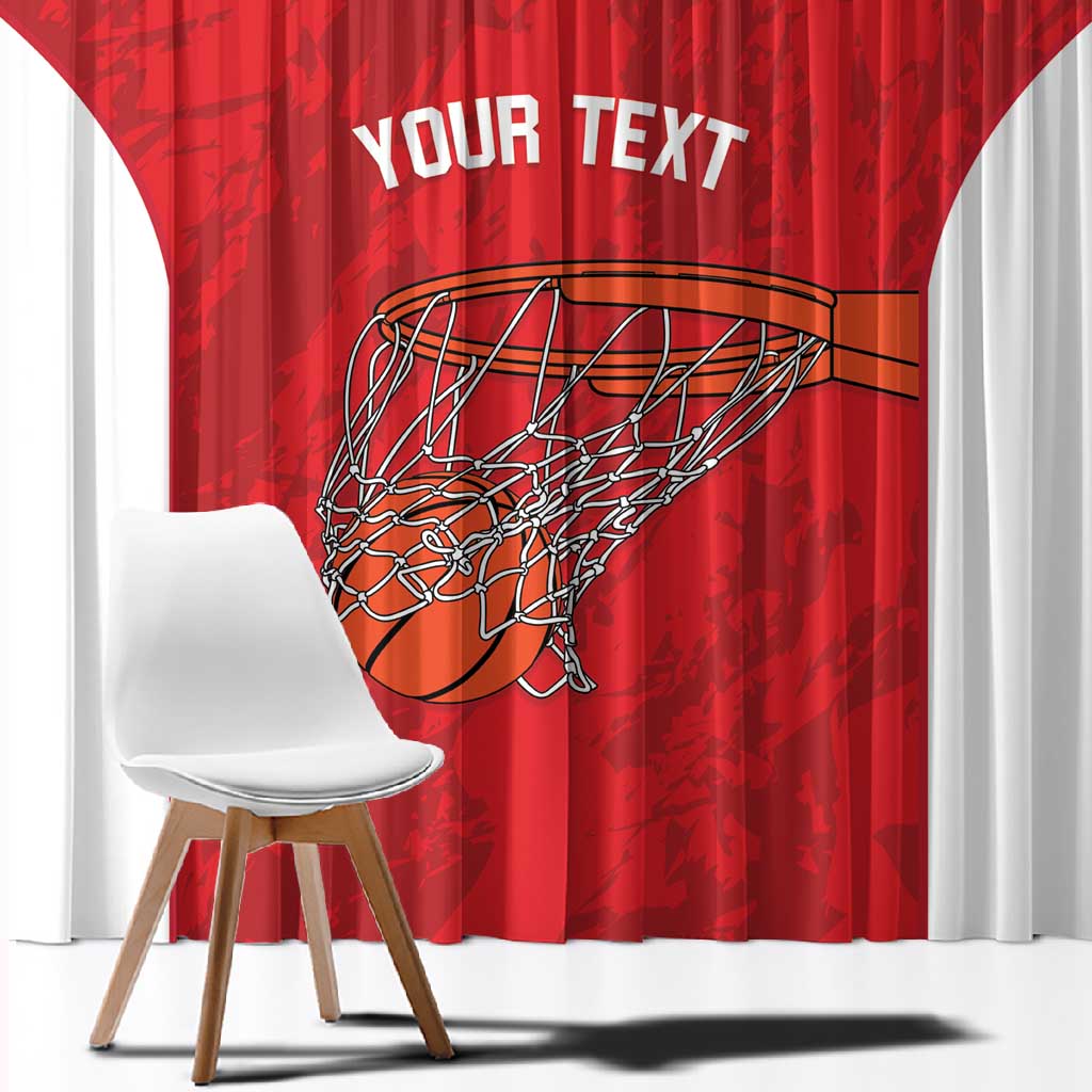 Afro Basketball Custom Tunisia Window Curtain Go Champions Eagles of Carthage - African Pride