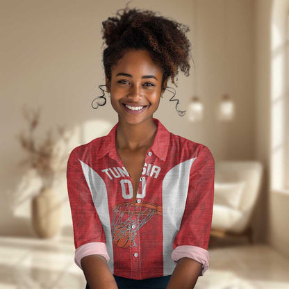 Afro Basketball Custom Tunisia Women Casual Shirt Go Champions Eagles of Carthage - African Pride