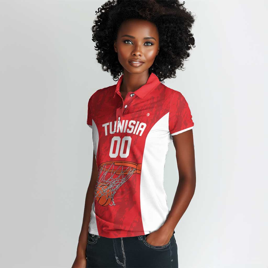 Afro Basketball Custom Tunisia Women Polo Shirt Go Champions Eagles of Carthage - African Pride