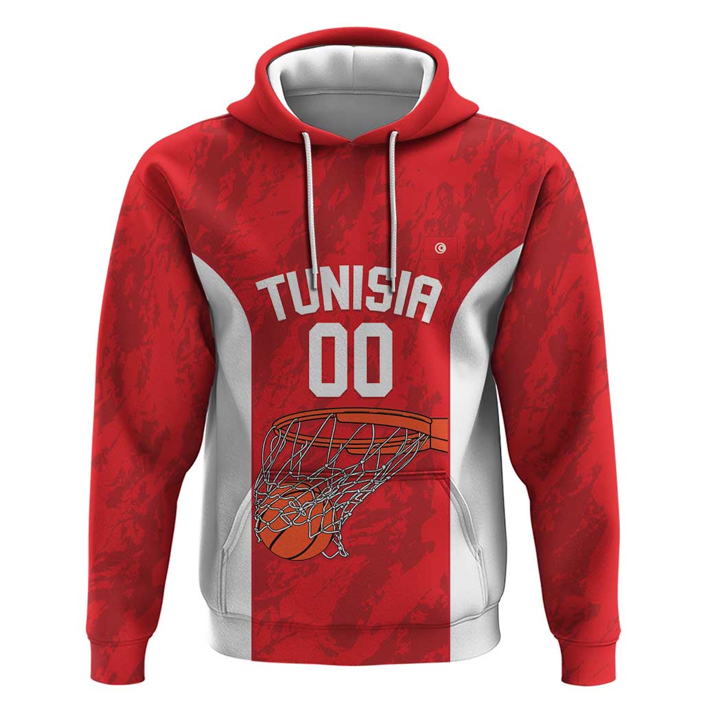 Afro Basketball Custom Tunisia Zip Hoodie Go Champions Eagles of Carthage - African Pride